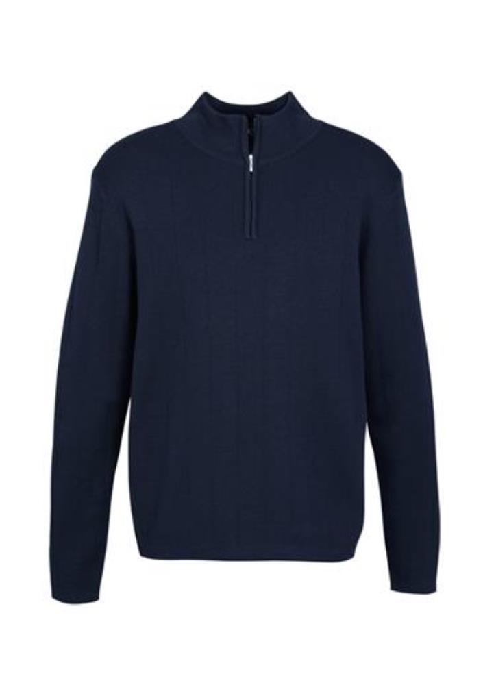 BIZ COLLECTION WP10310 MENS 80/20 WOOL-RICH 1/2 ZIP PULLOVER
