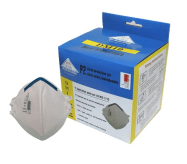 YHS DM20 P2V VALVED DUST MASKS - VERTICAL FLAT FOLD