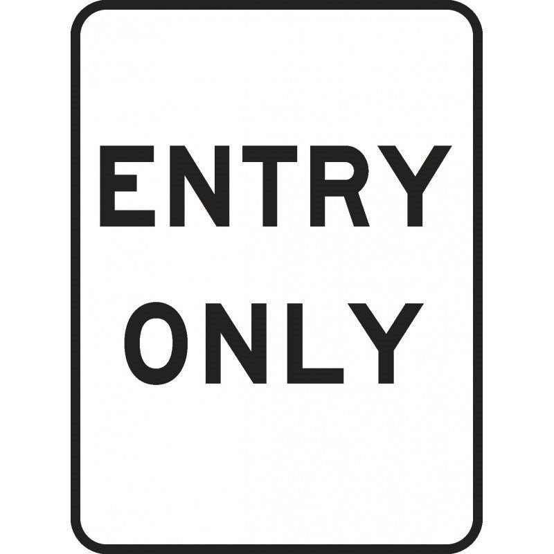Student Entry Only Sign ENTRY ONLY SITE SIGN – All Trades Safety & Workwear Supplies