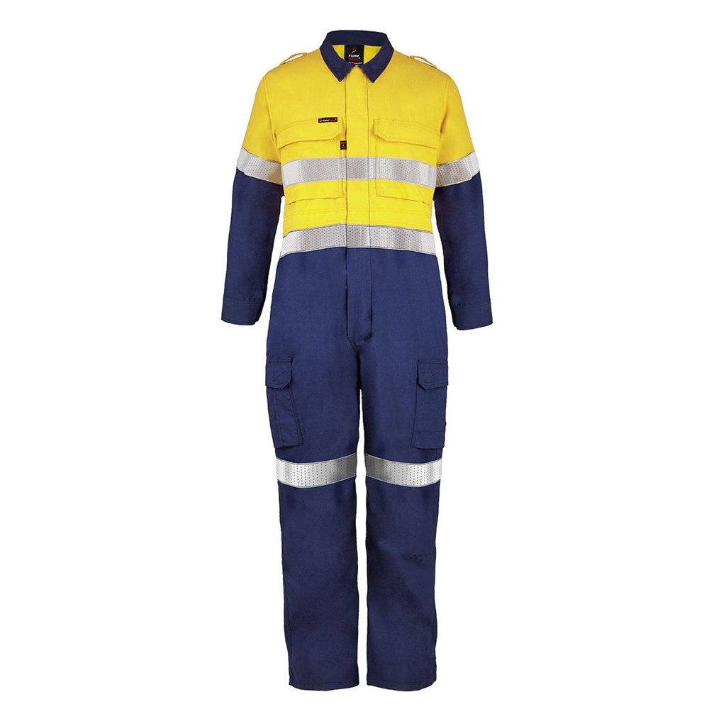 NCC FLAMEBUSTER FCT005 TORRENT HRC2 VI VIS COVERALL WITH FR TAPE