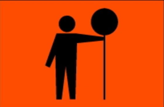 TRAFFIC CONTROLLER ROADSIGN - SIGN ONLY
