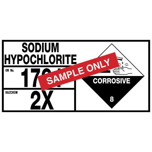 HAZCHEM STORAGE SIGN