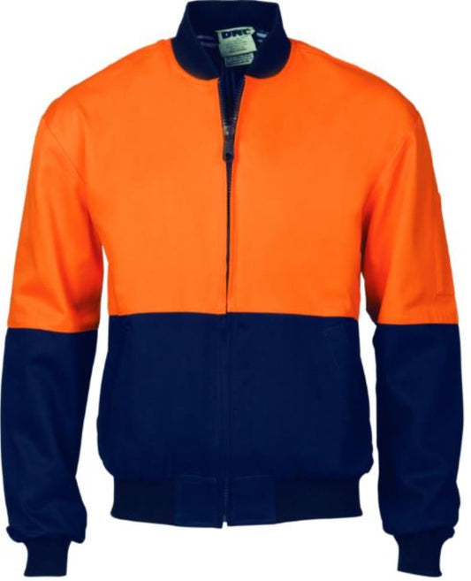 DNC 3757 HI VIS COTTON BOMBER JACKET