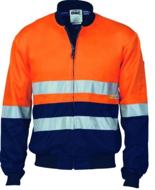 DNC 3758 REFLECTIVE HI VIS COTTON FLYING JACKET