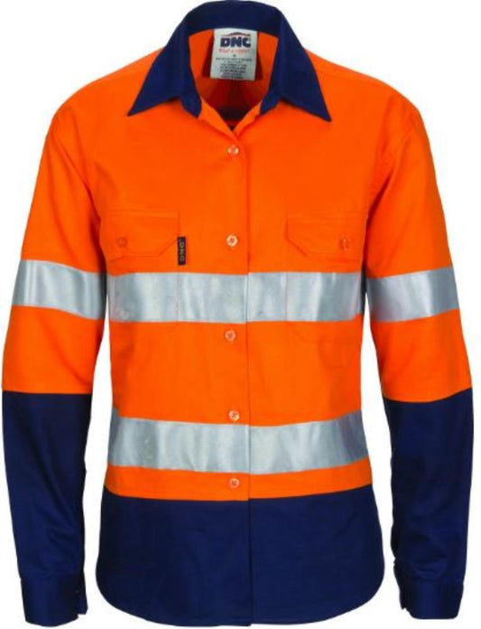 DNC 3786 L/SL LADIES REFLECTIVE HI VIS COOL BREEZE SHIRT