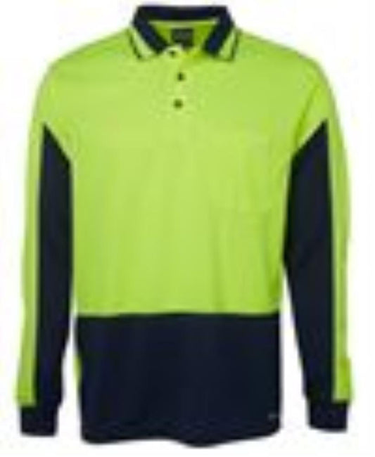 JB'S L/SL HI VIS MICROMESH GAP POLO