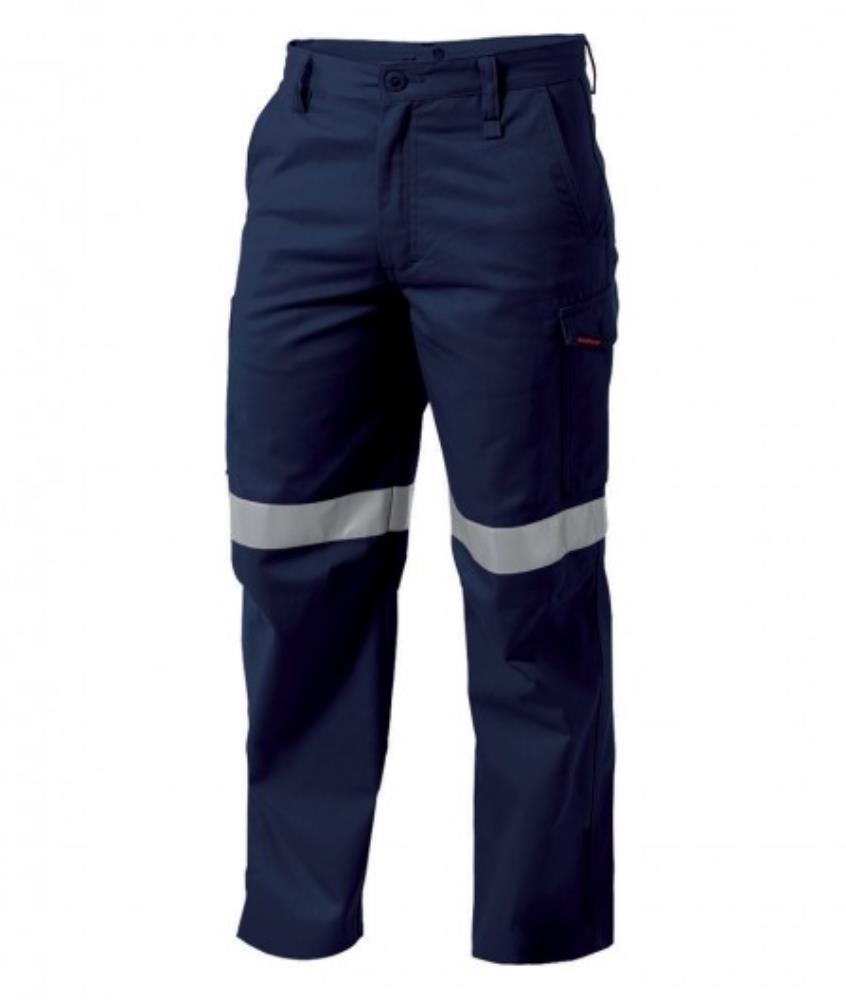 KING GEE K53800 WORKCOOL REFLECTIVE DRILL CARGO TROUSER