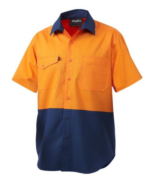 KING GEE K54875 S/SL WORKCOOL 2 HI VIS SHIRT