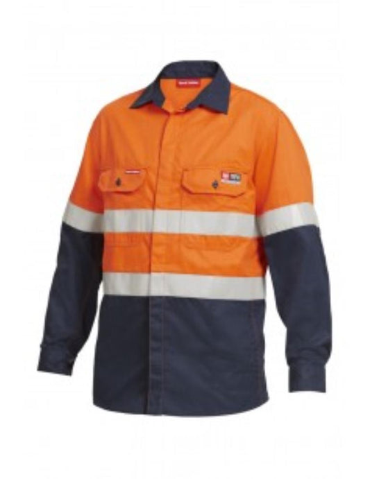 HARD YAKKA Y04350 SHIELDTEC FR/ARC RATED REFLECTIVE HI VIS SHIRT