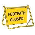 FOOTPATH CLOSED T8-4 SWING STAND SIGN