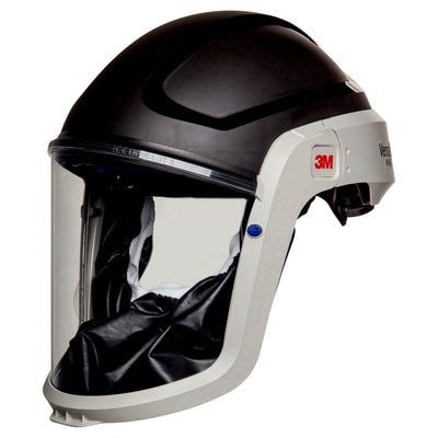 3M VERSAFLO M-307 PAPR HIGH IMPACT HELMET, COATED VISOR AND FLAME RESISTANT FACESEAL