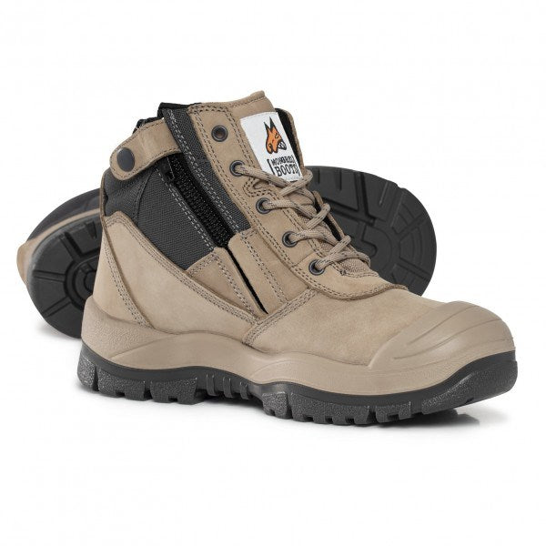MONGREL 461060 ZIP SIDE SAFETY BOOTS WITH SCUFF CAP All Trades Safety