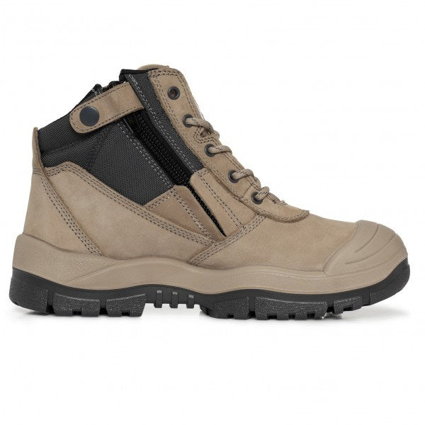 MONGREL 461060 ZIP SIDE SAFETY BOOTS WITH SCUFF CAP