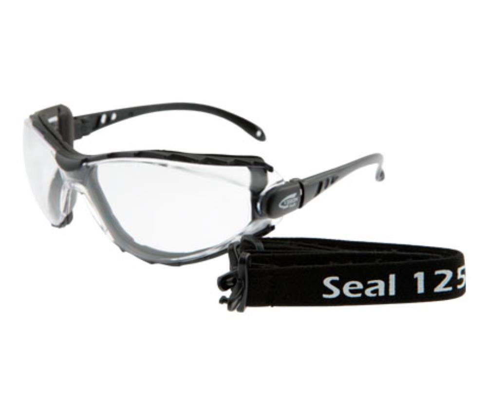 VISIONSAFE 125 SEAL SAFETY SPECTACLES - W/STRAP-POSITIVE SEAL