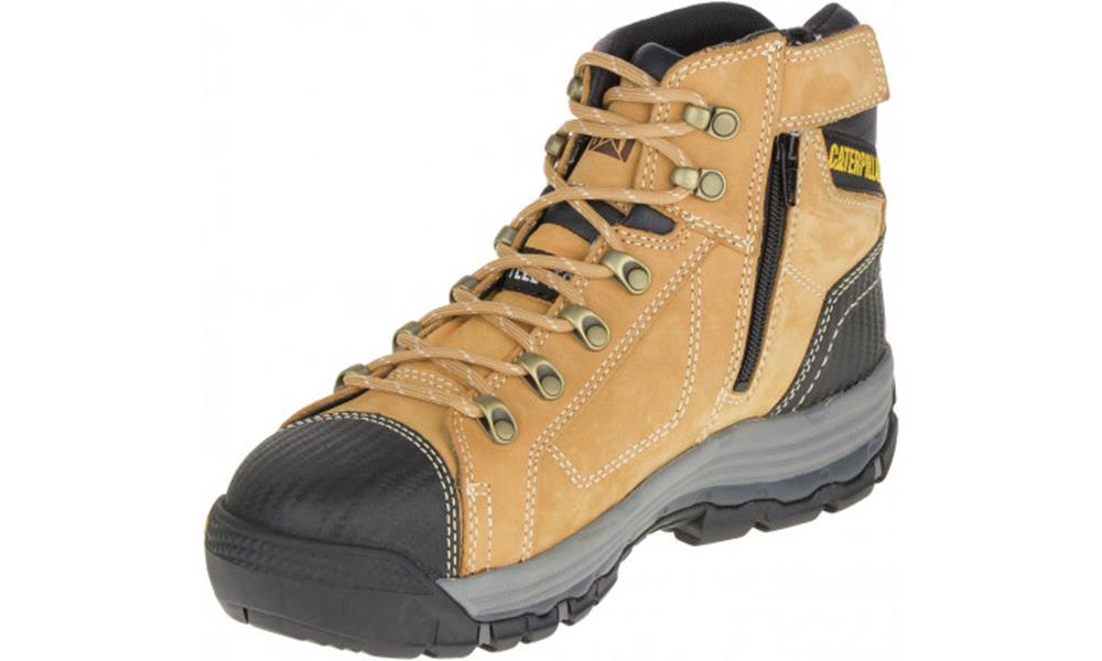 CAT FOOTWEAR CONVEX MID SIDE SAFETY BOOTS-ZIP SIDE P720053