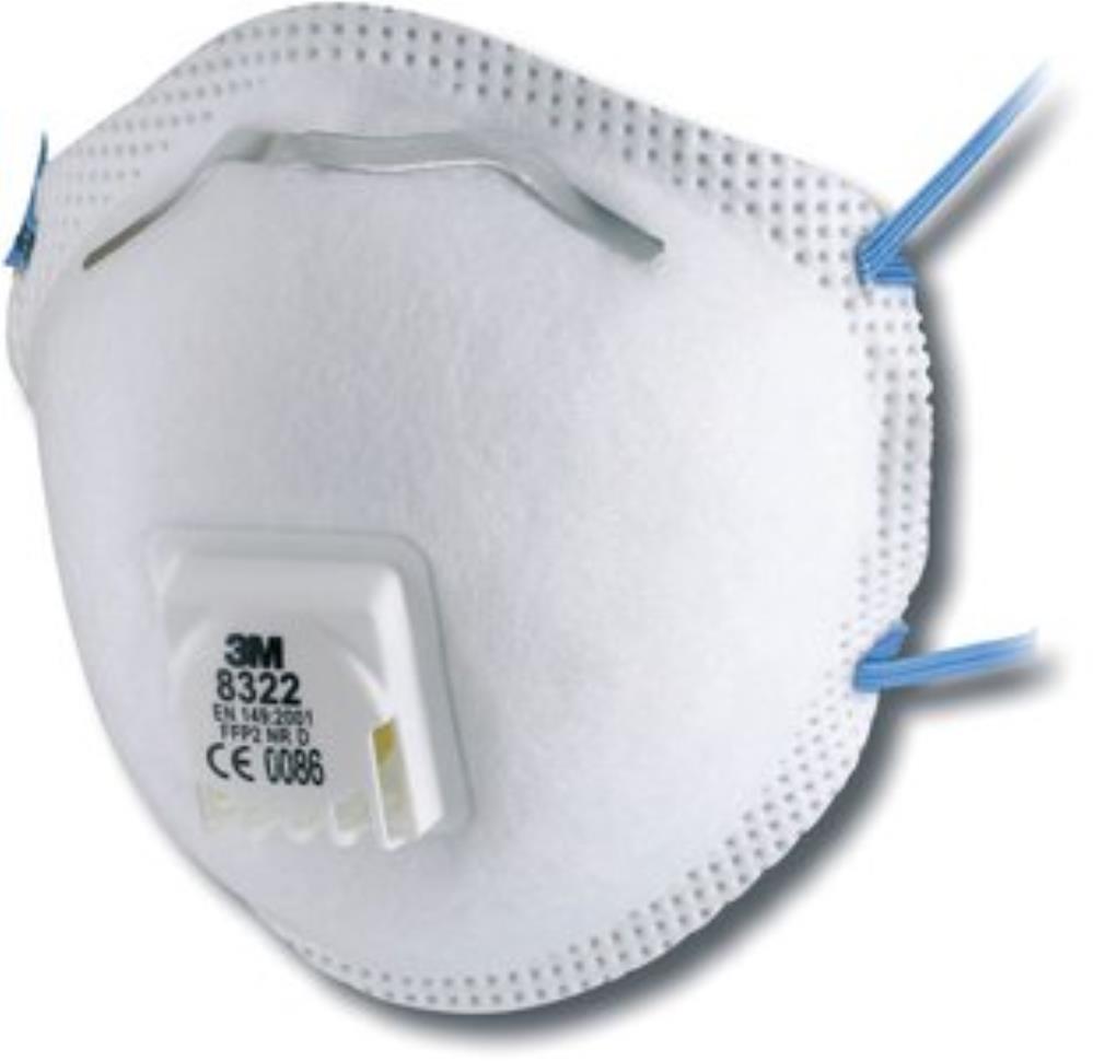 3M P2 CUPPED PARTICULATE RESPIRATOR 8822, VALVED
