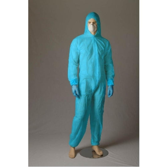 BASTION POLYPROPYLENE DISPOSABLE COVERALL-BLUE