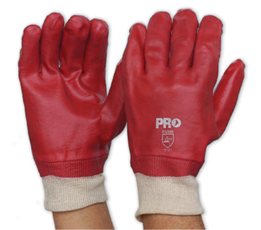 PROCHOICE PVC27KW PVC DIPPED GLOVES-11"/27cm-KNIT WRIST