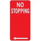 NO STOPPING SIGN-LEFT ARROW