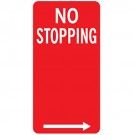 NO STOPPING SIGN - RIGHT ARROW