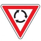 ROUNDABOUT REGULATORY ROAD SIGN-ALUMINIUM