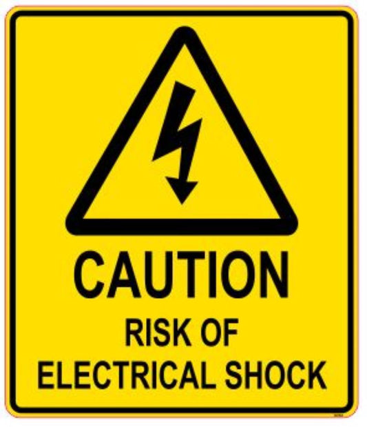 CAUTION ELECTRICAL SHOCK DECAL-4/PKT