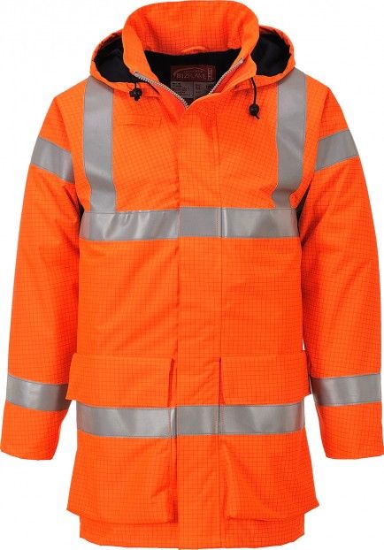 PORTWEST S774 BIZFLAME FRAS HI VIS MULTI LITE RAIN JACKET