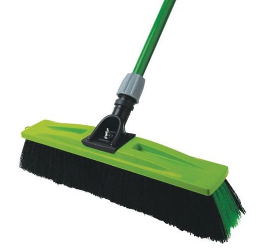 SABCO ALL-PURPOSE BRISTLE MULTISURFACE BROOM WITH HANDLE