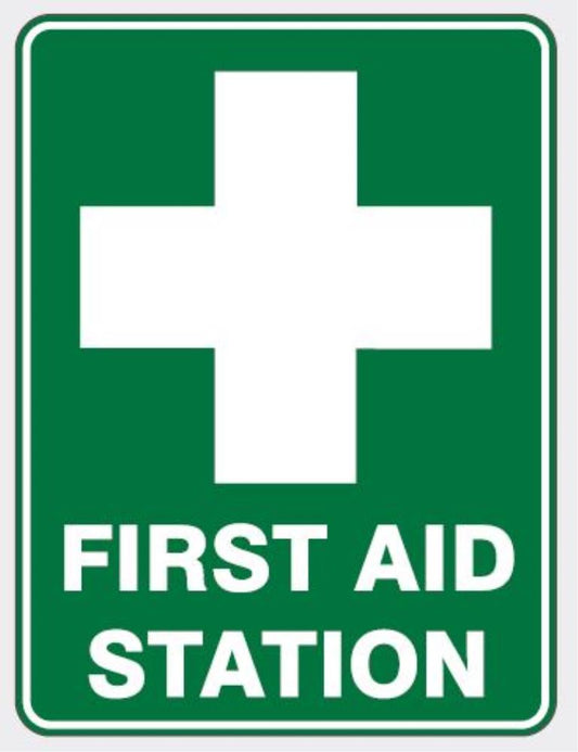 FIRST AID STATION SIGN