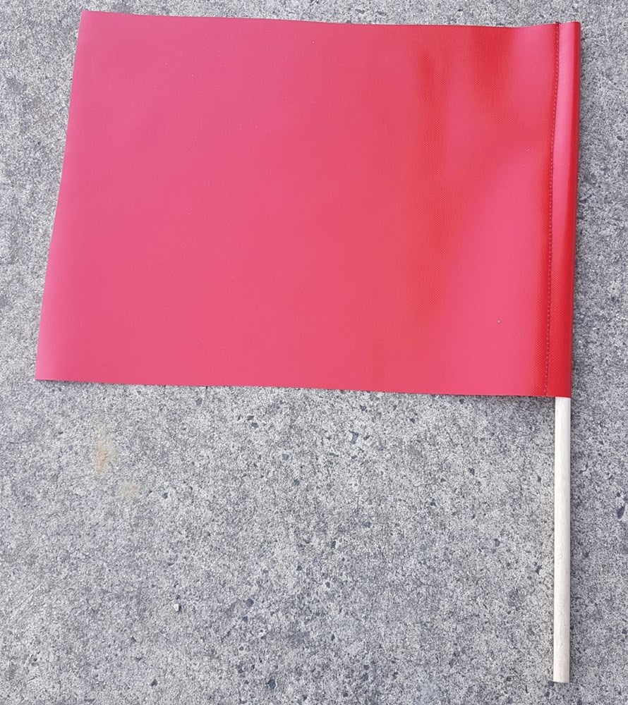 PVC SIGNAL FLAG WITH TIMBER DOWEL