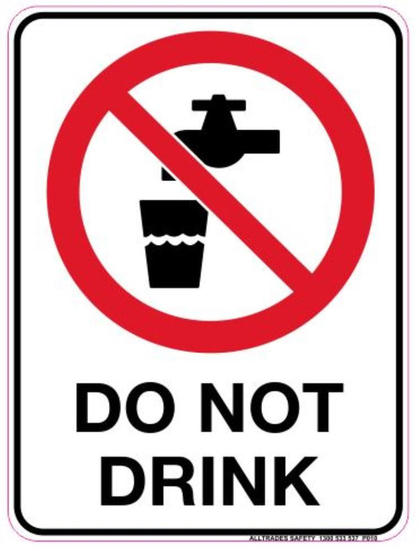 PROHIBITION DO NOT DRINK DECAL