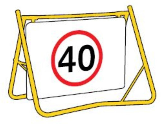 100KM/H SPEED DISC SWING STAND SIGN