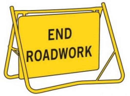 END ROADWORK T2-16 SWING STAND SIGN