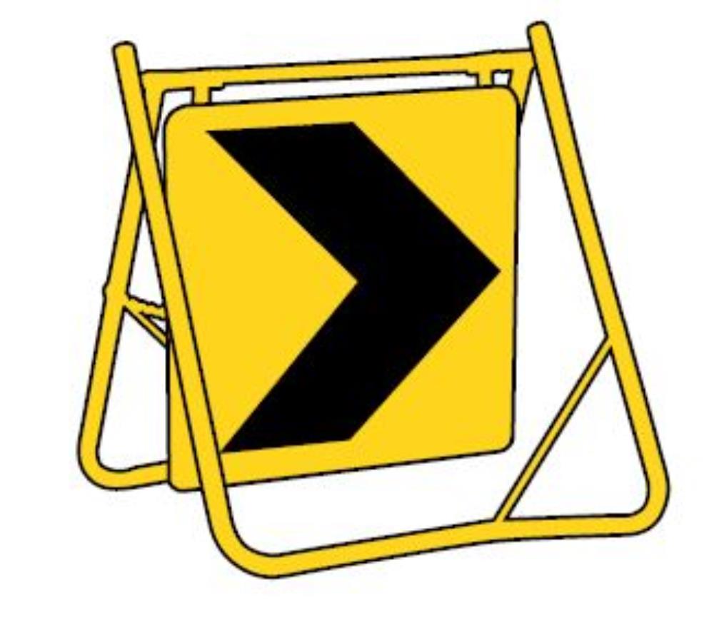 CHEVRON T1-5A SWING STAND SIGN – All Trades Safety & Workwear Supplies