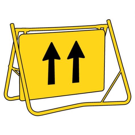 2 LANE STATUS T2-1-2 SWING STAND SIGN – All Trades Safety & Workwear ...