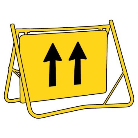 2 LANE STATUS T2-1-2 SWING STAND SIGN