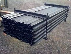 STEEL FENCE/STAR POST - BLACK