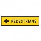 PEDESTRIANS DIRECTION SIGN - LEFT ARROW