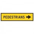 PEDESTRIANS DIRECTION SIGN - RIGHT ARROW