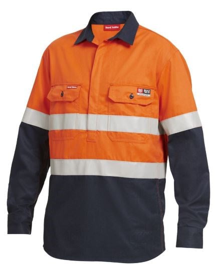 HARD YAKKA Y04550 SHIELDTEC FR/ARC RATED REFLECTIVE HI VIS C/F SHIRT