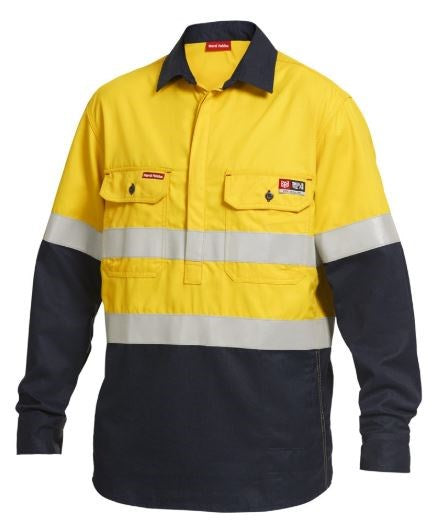 HARD YAKKA Y04550 SHIELDTEC FR/ARC RATED REFLECTIVE HI VIS C/F SHIRT